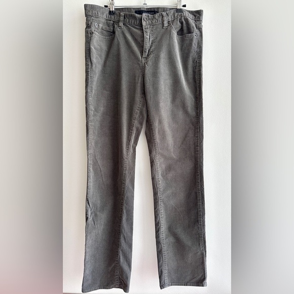Calvin Klein Jeans Gray Corduroy Straight Leg Pants, Size 12 - Picture 1 of 15